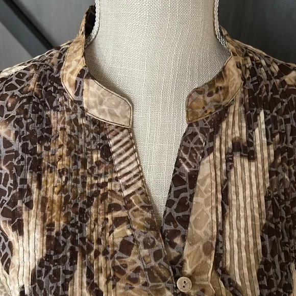 Cold Water Creek size Medium women’s blouse preloved tunic style - Picture 5 of 8